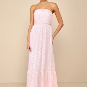 Lulus Baby Pale Pink Maxi Dress